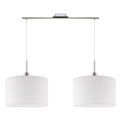 Eglo - LED  Підвісна люстра TUNJA 2xE27/60W/230V білий
