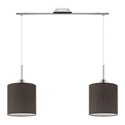 Eglo - LED  Підвісна люстра TUNJA 2xE27/60W/230V коричневий