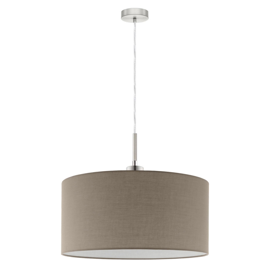 Eglo - LED підвісний світильник на шнурі TUNJA 1xE27/60W/230V сіро-коричневий (taupe)