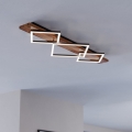 Eglo - LED потолочный светильник 2xLED/13W/230V + LED/16W чёрный/коричневый