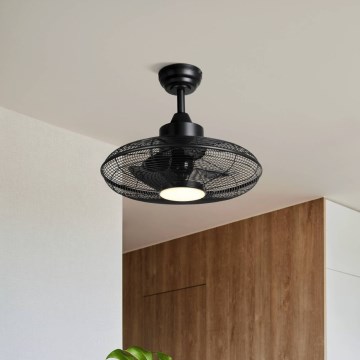 Eglo - LED потолочный вентилятор LED/15 Вт/230 В 3000/4000/5000 К диаметр 53 см чёрный + пульт дистанционного управления