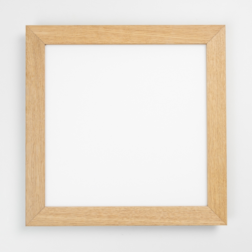 Eglo - LED RGB Диммируемая накладная светодиодная панель SALOBRENA-C WOOD LED/40W/230V 2700-6500K 49,5x49,5 cm коричневая + пульт дистанционного управления
