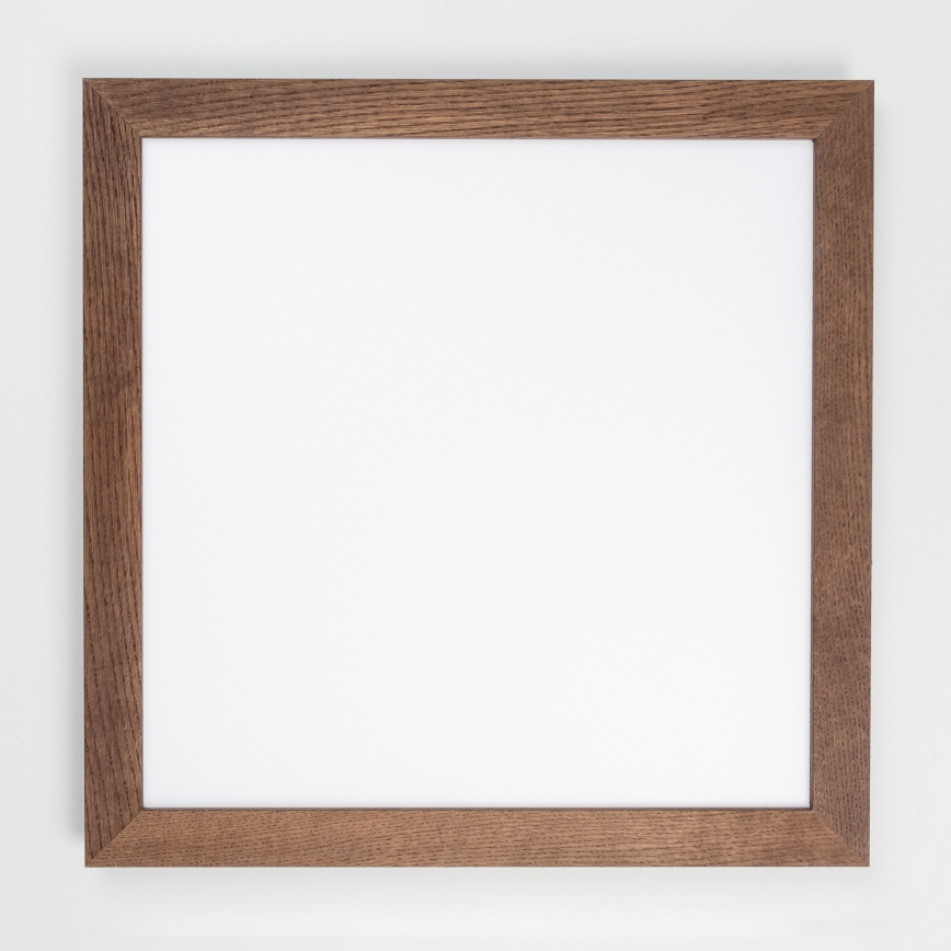 Eglo - LED RGB Пристельова панель з регулюванням яскравості SALOBRENA-C WOOD LED/30,5W/230V 2700-6500K 64x64 см темно-коричневий + пульт дистанційного керування
