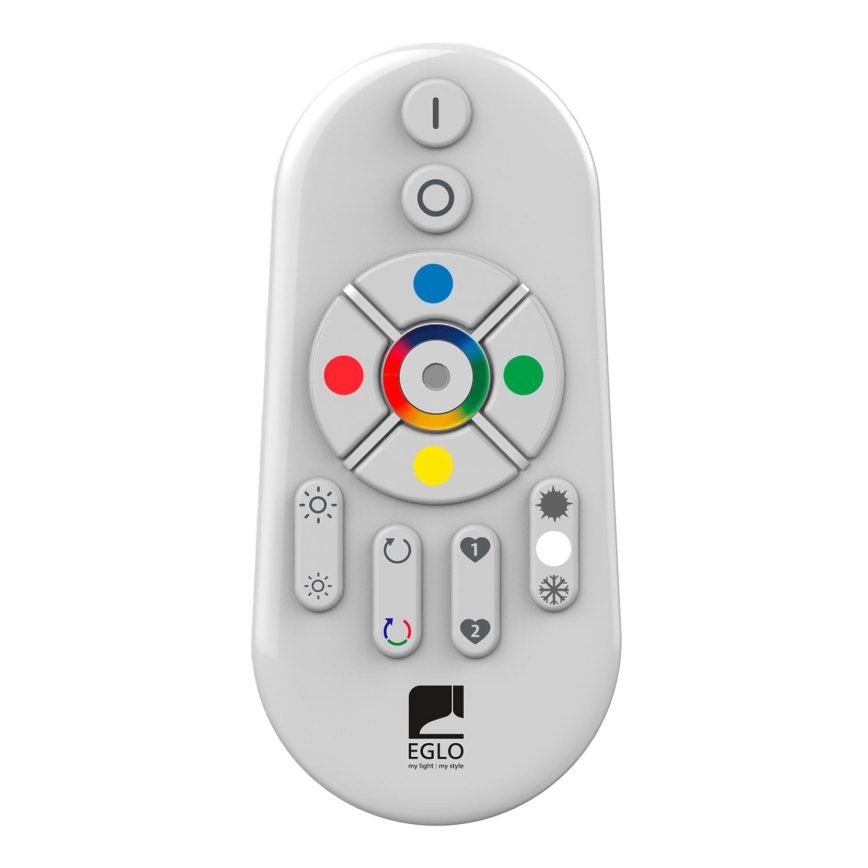 Eglo - LED RGB Пристельова панель з регулюванням яскравості SALOBRENA-C WOOD LED/30,5W/230V 2700-6500K 64x64 см темно-коричневий + пульт дистанційного керування