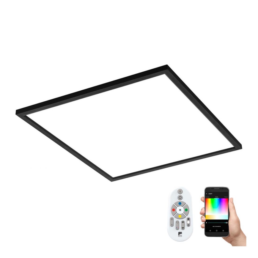 Eglo - LED RGB Стельовий світильник з регулюванням яскравості SALOBRENA-C LED/30,5W/230V + пульт дистанційного керування