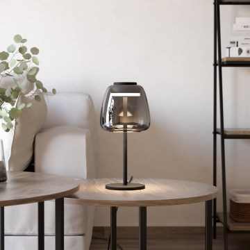 Eglo - LED RGBW диммируемая настольная лампа LED/7,7Вт/230В 2700-6500K дымчатая