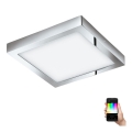 Eglo - LED RGBW диммируемый потолочный светильник FUEVA-C LED/21W/230V Bluetooth IP44 30x30 cm