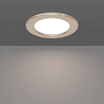 Eglo - LED RGBW диммируемый встраиваемый светильник для ванной LED/5Вт/230В 2700–6500К Ø 12 см IP44 матовый хром