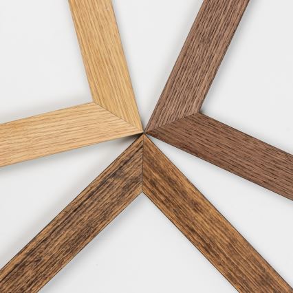 Eglo - LED RGBW Регульована накладна панель SALOBRENA-C WOOD LED/30,5W/230V 2700-6500K 64x64 см коричнева + дистанційне керування