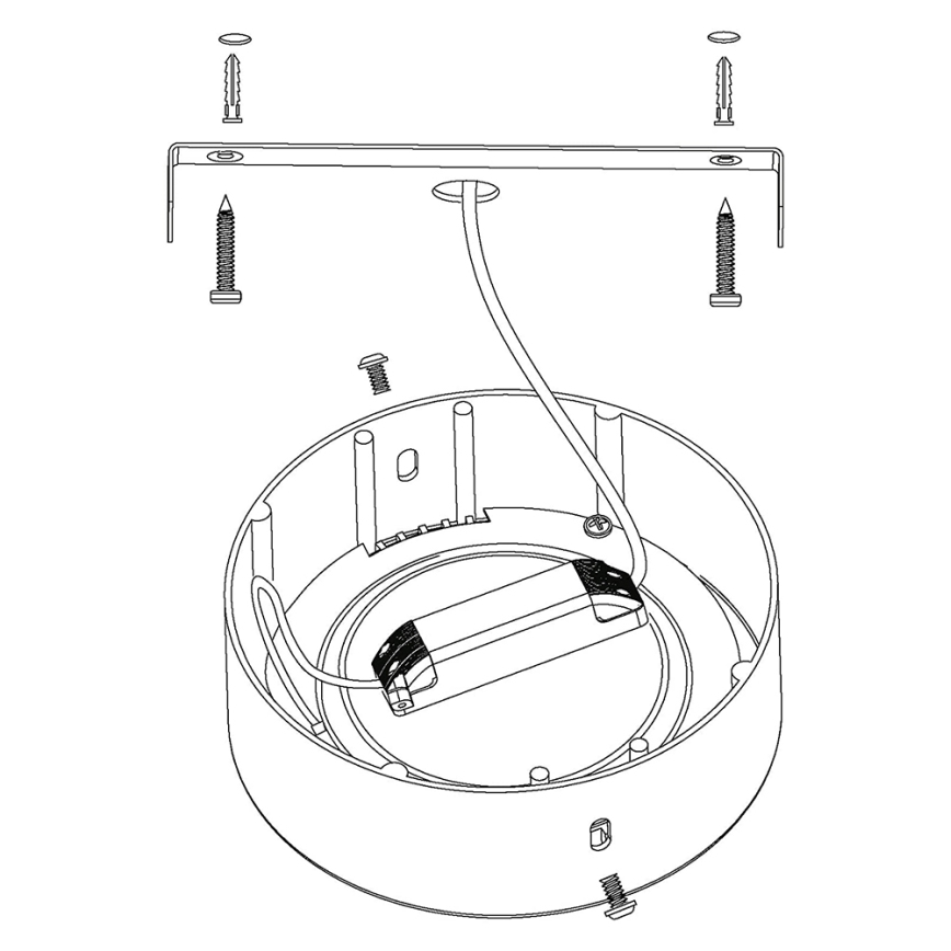Eglo - Світлодіодний RGBW стельовий світильник з регульованою яскравістю FUEVA-C LED/21W/230V діам. 30 см
