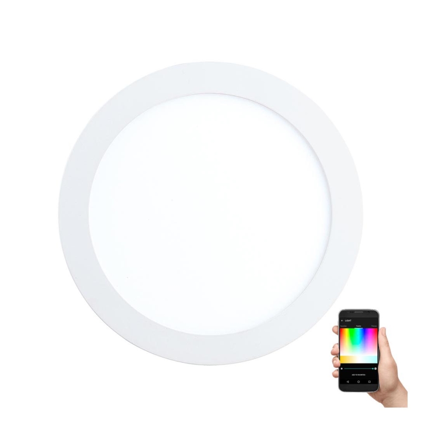 Eglo - LED RGBW димований вбудований стельовий світильник FUEVA-C LED/15,6W/230V діам. 22,5 см