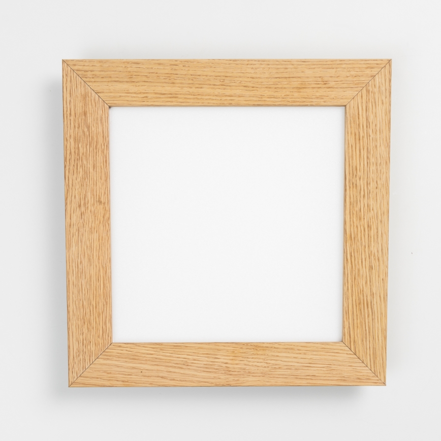 Eglo - Світлодіодна RGBW панель SALOBRENA-C WOOD з регулюванням яскравості LED/16W/230V 2700-6500K 34x34 см коричнева + дистанційне керування