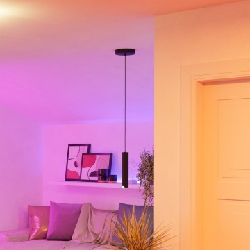Eglo - LED RGBW Підвісна люстра з регулюванням яскравості LED/3,7W/230V 2700-6500K чорний