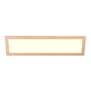 Eglo - LED RGBW Пристельова/вбудована панель з регулюванням яскравості SALOBRENA-C WOOD LED/34W/230V 2700-6500K 34x124 см коричневий + пульт дистанційного керування