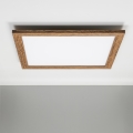 Eglo - LED RGBW Регульована накладна панель SALOBRENA-C WOOD LED/30,5W/230V 2700-6500K 64x64 см коричнева + дистанційне керування