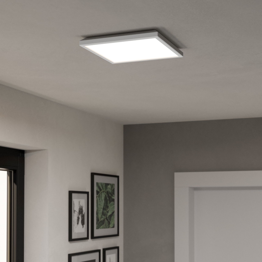 Eglo - LED RGBW Стельовий світильник для ванної з регулюванням яскравості LED/13,4W/230V 2700-6500K 29x29 см IP44 білий ZigBee