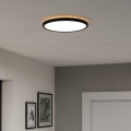 Eglo - LED RGBW Стельовий світильник для ванної з регулюванням яскравості LED/13,9W/230V 2700-6500K діаметр 30 см IP44 чорний ZigBee