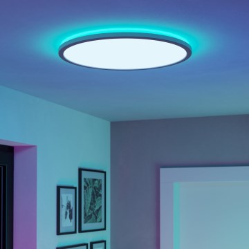 Eglo - LED RGBW Стельовий світильник для ванної з регулюванням яскравості LED/16,8W/230V 2700-6500K діаметр 50 см IP44 білий ZigBee
