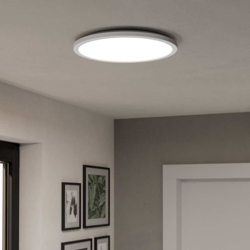 Eglo - LED RGBW Стельовий світильник для ванної з регулюванням яскравості LED/18,5W/230V 2700-6500K діаметр 38,9см IP44 білий ZigBee