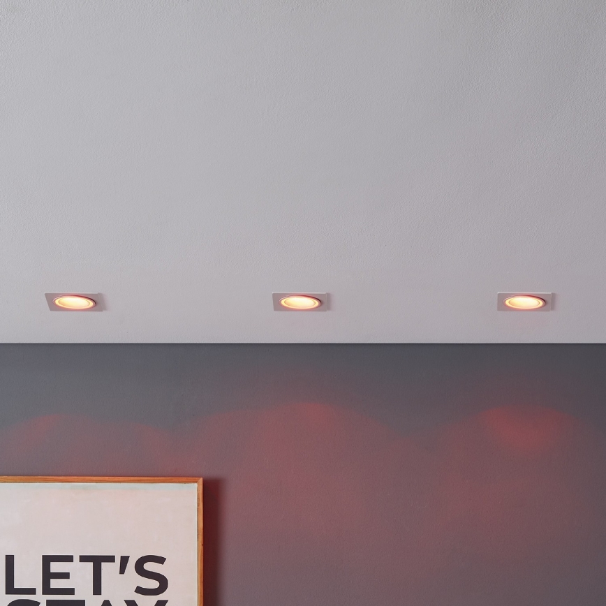 Eglo - LED RGBW Стельовий вбудований світильник з регулюванням яскравості LED/4,7W/230V білий