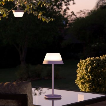 Eglo - LED RGBW Вулична сенсорна лампа з регулюванням яскравості 2в1 LED/1,5W/5V 2600 mAh IP54 фіолетовий