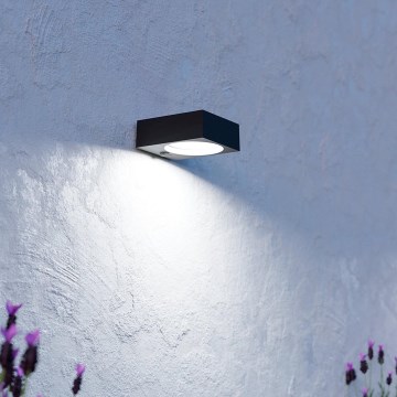 Eglo - LED сонячний світильник з датчиком LED/6,5W/3,7V 2000mAh чорний