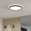 Eglo - LED-стельовий світильник для ванної кімнати LED/16,4W/230V Ø 30 см IP54 чорний