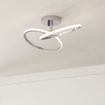 Eglo - LED стельовий світильник LED/12W/230V 2700/4000/6500K глянцевий хром