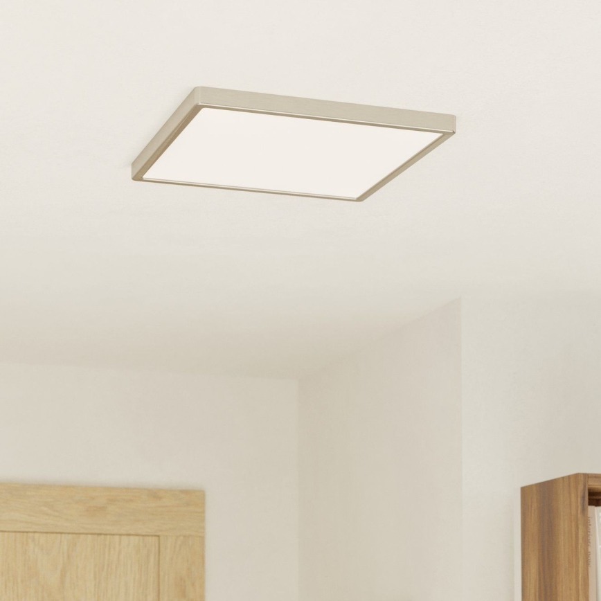 Eglo - LED стельовий світильник LED/17,5 Вт/230 В 2700/4000/6500K 39x39 см матовий хром