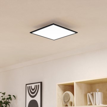 Eglo - LED стельовий світильник LED/18,8 Вт/230 В 2700/4000/6500 К 40×40 см чорний