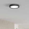 Eglo - LED стельовий світильник LED/7,5 Вт/230 В 2700/4000/6500 К діам. 16,6 см чорний