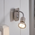 Eglo - LED светильник в розетку 1xGU10/2,8Вт/230В матовый хром