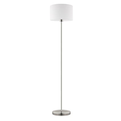 Eglo - LED  Торшер TUNJA 1xE27/60W/230V матовий хром/білий