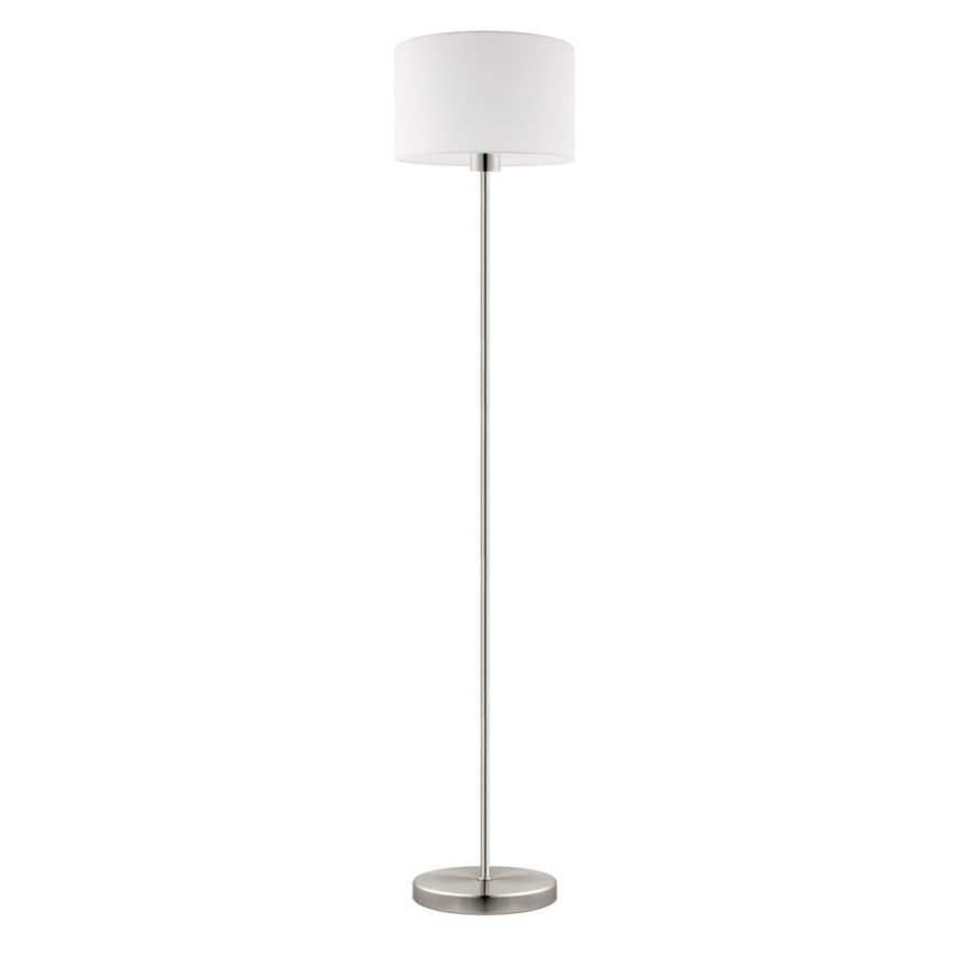 Eglo - LED  Торшер TUNJA 1xE27/60W/230V матовий хром/білий
