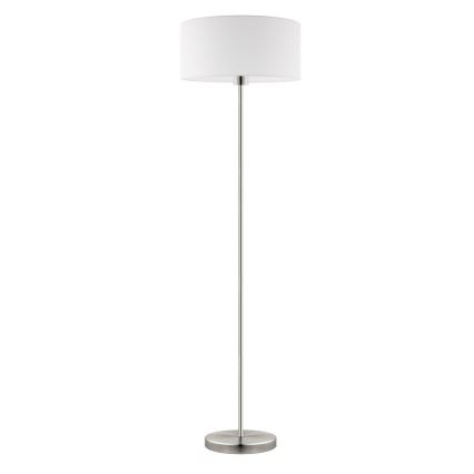 Eglo - LED  Торшер TUNJA 1xE27/60W/230V матовий хром/білий