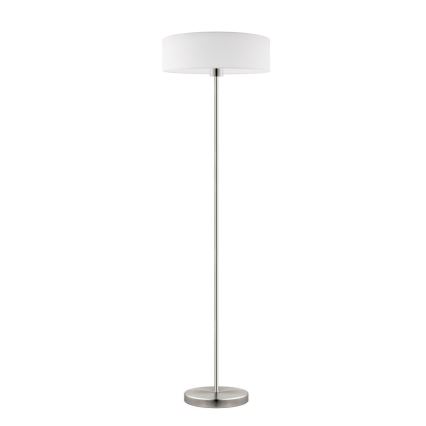 Eglo - LED  Торшер TUNJA 1xE27/60W/230V матовий хром/білий