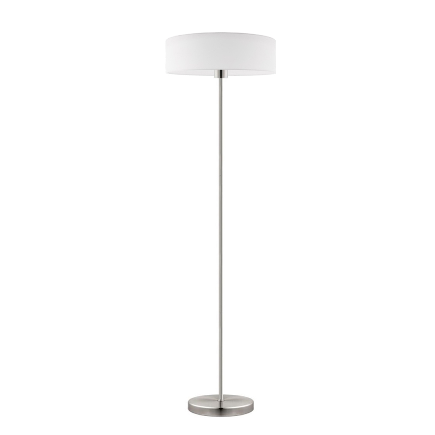 Eglo - LED  Торшер TUNJA 1xE27/60W/230V матовий хром/білий
