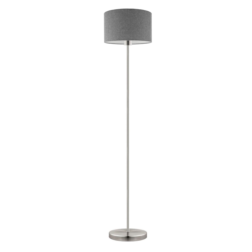 Eglo - LED  Торшер TUNJA 1xE27/60W/230V матовий хром/сірий