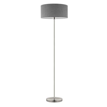 Eglo - LED  Торшер TUNJA 1xE27/60W/230V матовий хром/сірий