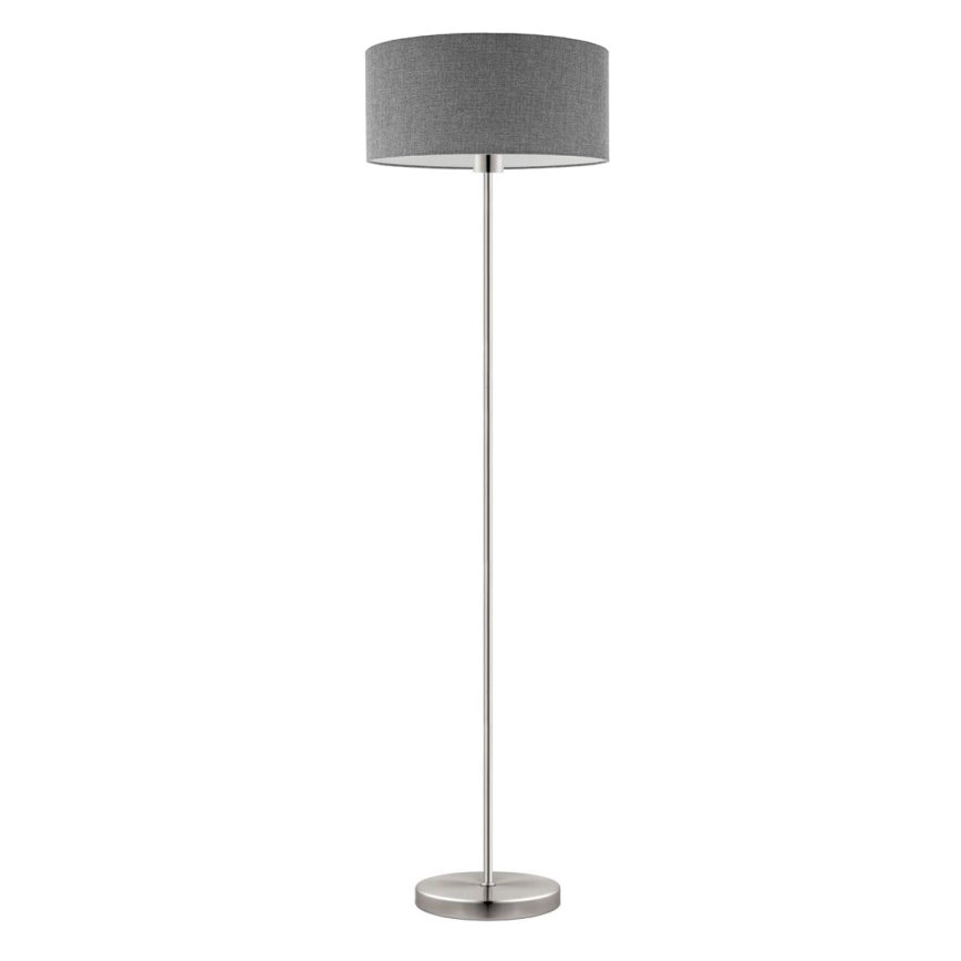 Eglo - LED  Торшер TUNJA 1xE27/60W/230V матовий хром/сірий