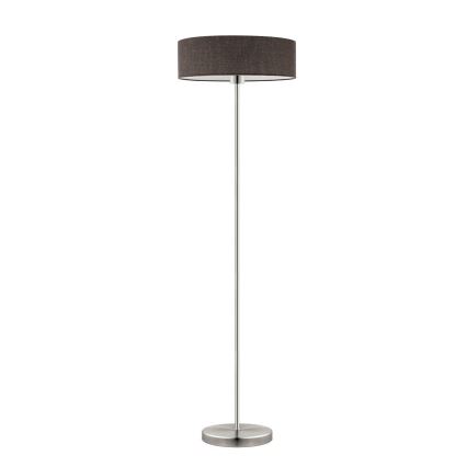 Eglo - LED  Торшер TUNJA 1xE27/60W/230V матовий хром/коричневий