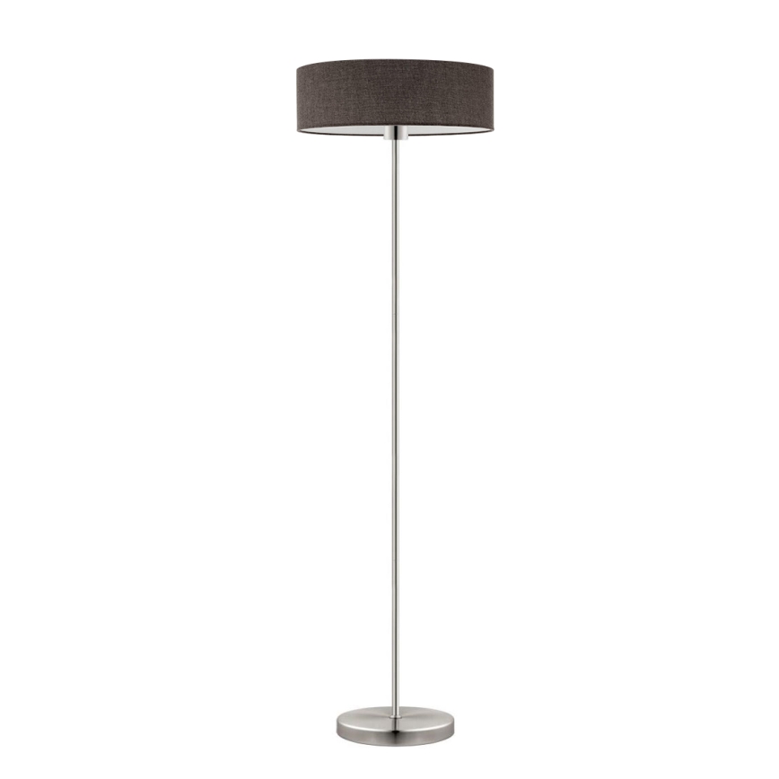Eglo - LED  Торшер TUNJA 1xE27/60W/230V матовий хром/коричневий