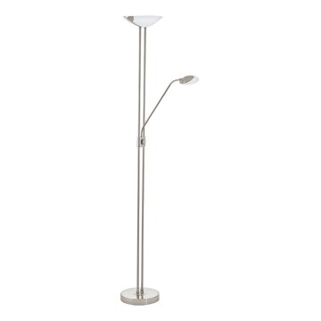 Eglo - LED Торшер з регулюванням яскравості LED/20W + LED/2,5W матовий хром