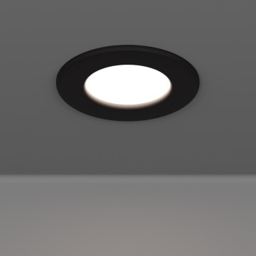 Eglo - LED вбудований стельовий світильник для ванної LED/3,7W/230V 2700/4000/6500K діам. 8,8 см IP44 чорний
