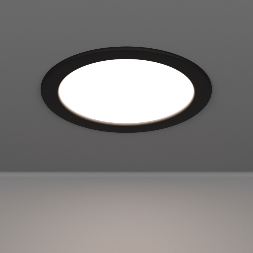 Eglo - LED вбудований світильник для підвісної стелі LED/10,5W/230V 2700/4000/6500K діаметр 16,8 см чорний