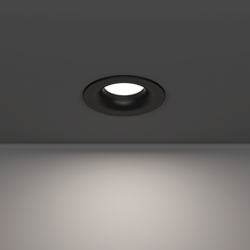 Eglo - LED вбудований світильник для ванної кімнати LED/4,9 Вт/230 В 2700/4000/6500К діам. 8,8 см IP65 чорний
