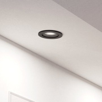 Eglo - LED вбудований точковий світильник 1xGU10/4,5W/230V чорний