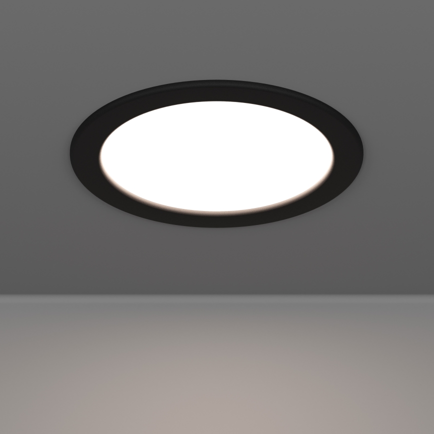 Eglo - LED встраиваемый потолочный светильник для ванной комнаты LED/10,5W/230V 2700/4000/6500K диаметр 16,8 см IP44 чёрный