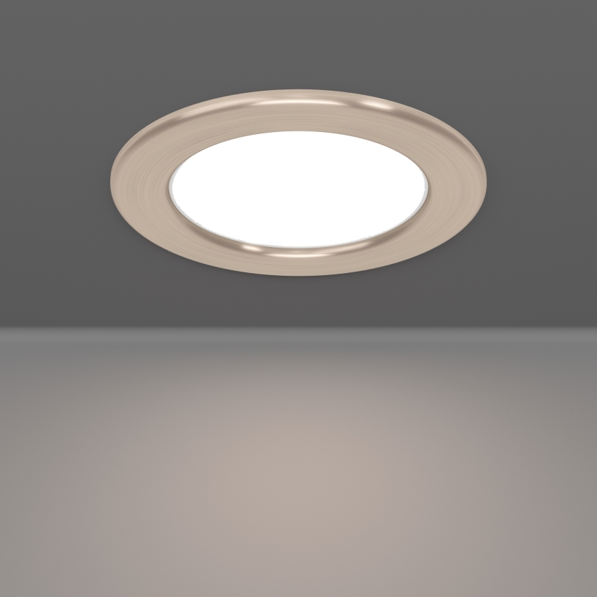 Eglo - LED встраиваемый потолочный светильник LED/6,3W/230V 2700/4000/6500K диаметр 11,9 см матовый хром