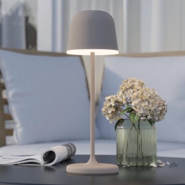 Eglo - LED Вулична акумуляторна лампа з регулюванням яскравості LED/2,2W/5V 1800 mAh бежевий IP54